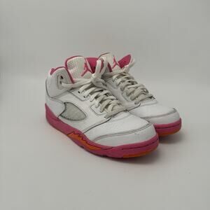 Nike Air Jordan 5 Retro Pinksicle Mid TD Size 3Y Shoes Sneaker White 440893-168